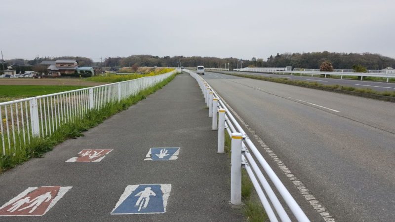 熊谷付近のサイクリングロード