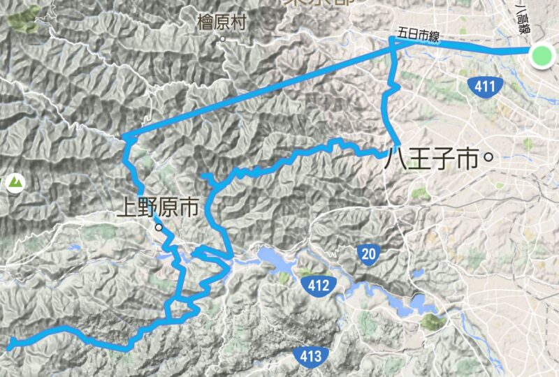 雛鶴峠STRAVA