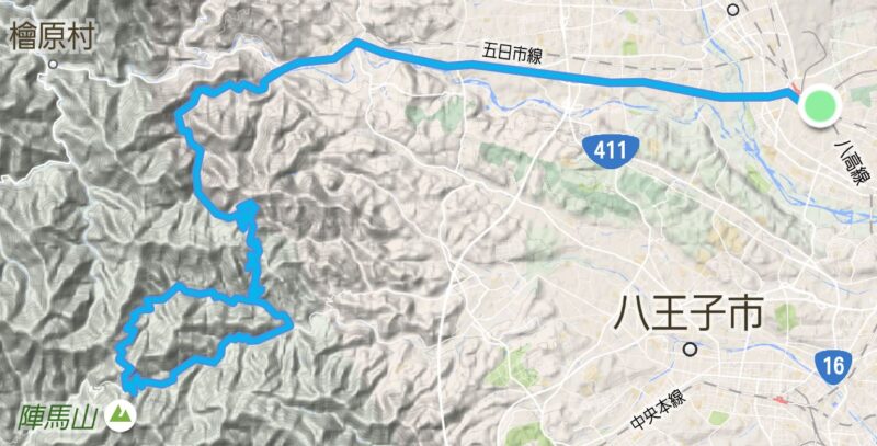 入山峠STRAVA