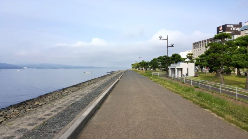 宍道湖の遊歩道