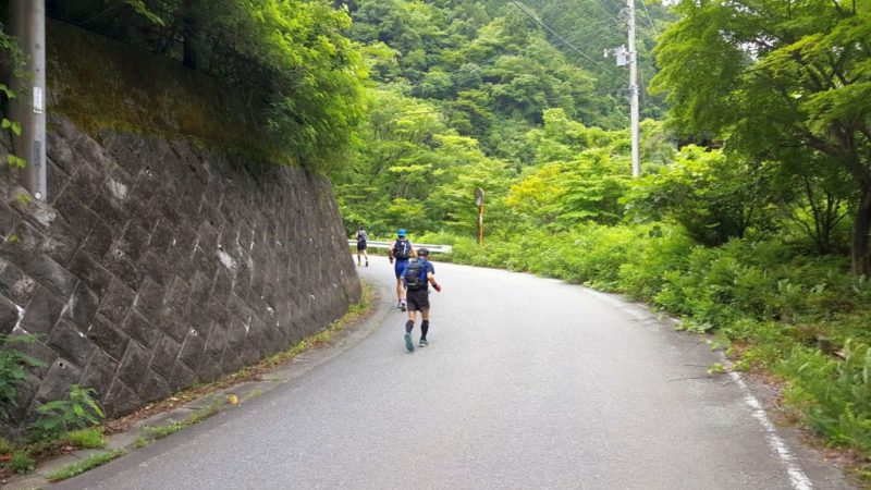 立石建設までのロード区間