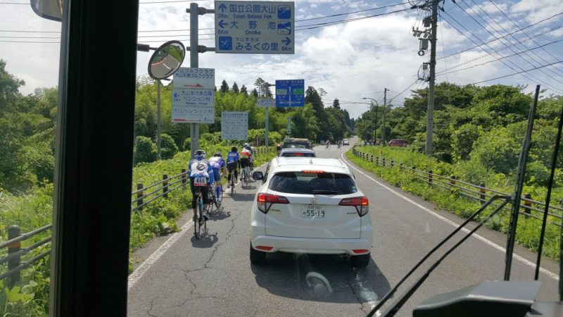 皆生トライアスロンのバイクパート