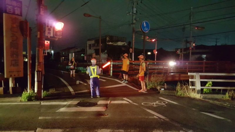 コース内にある踏切