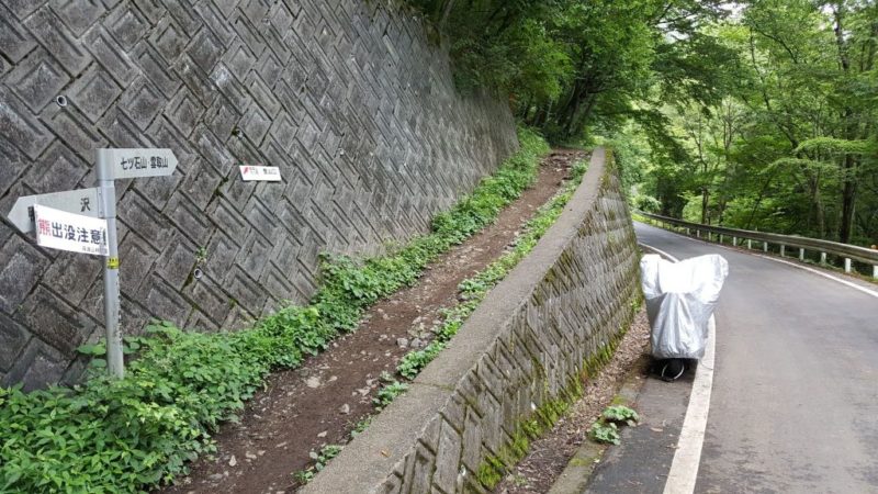 鴨沢からの登山道