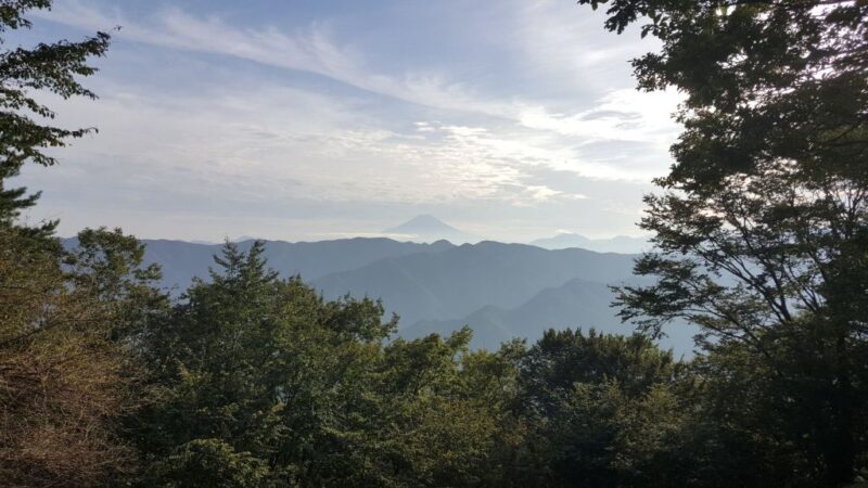 西原峠の眺望（富士山）