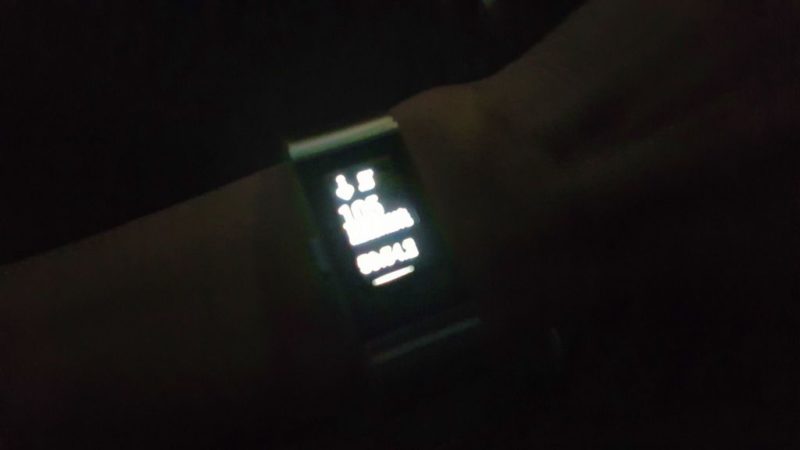 夜間のFitbit