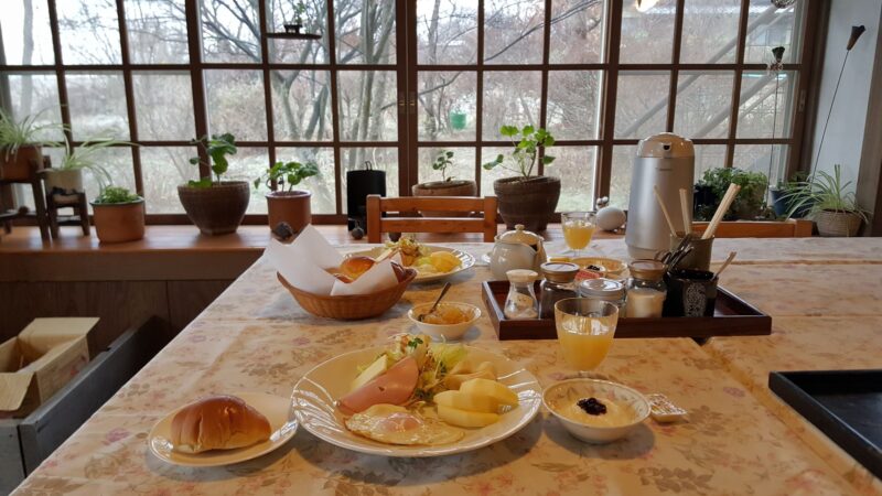 安曇野ユースの朝食