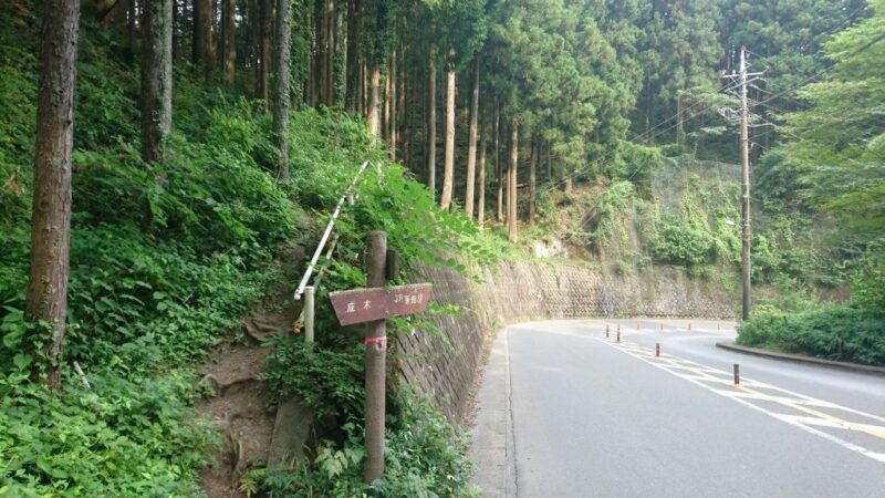 軍畑～成木の峠道