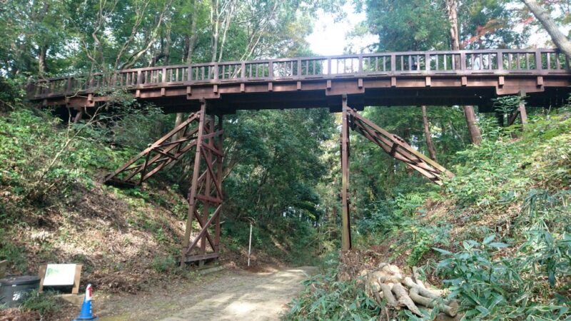 滝山城の引き橋