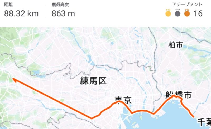 STRAVA 千葉～東京