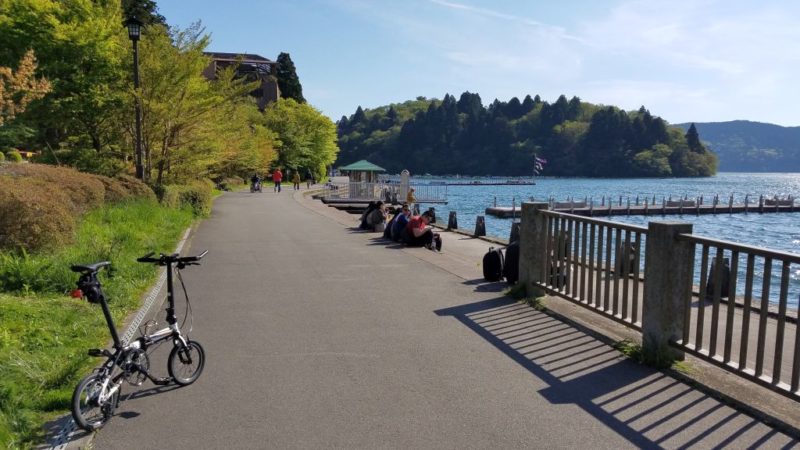 芦ノ湖のサイクリングロード