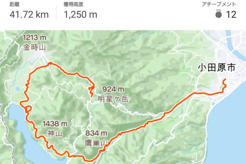 STRAVA 小田原～箱根