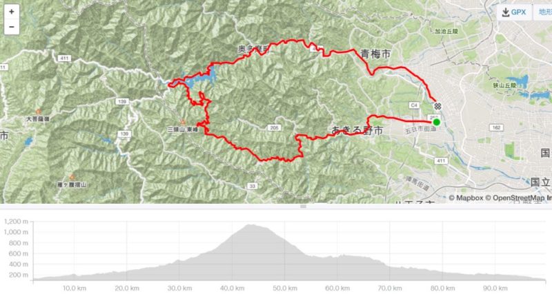 奥多摩湖STRAVA