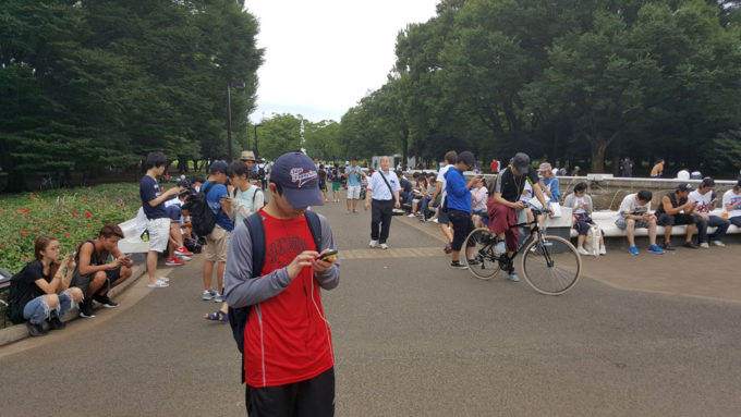 代々木公園のポケモンGO