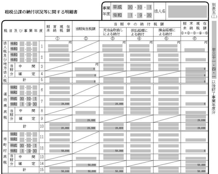 別表5-2上部