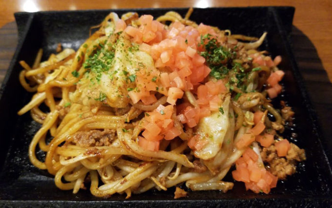 ミライザカのソース焼きそば