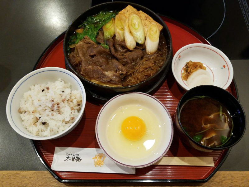 木曽路のすきやき定食